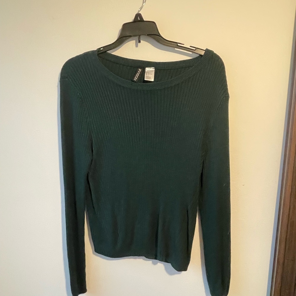 H&M Dark Green Thin Sweater
